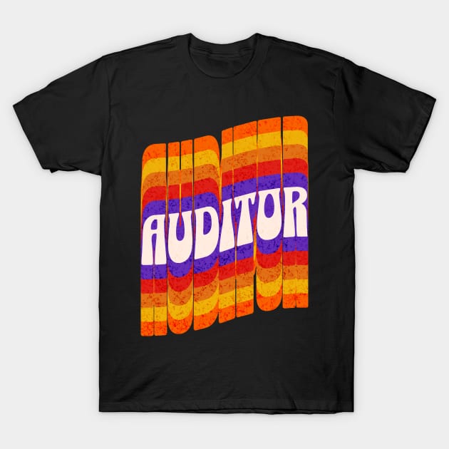 Auditor - Retro Font T-Shirt by Sam Designs